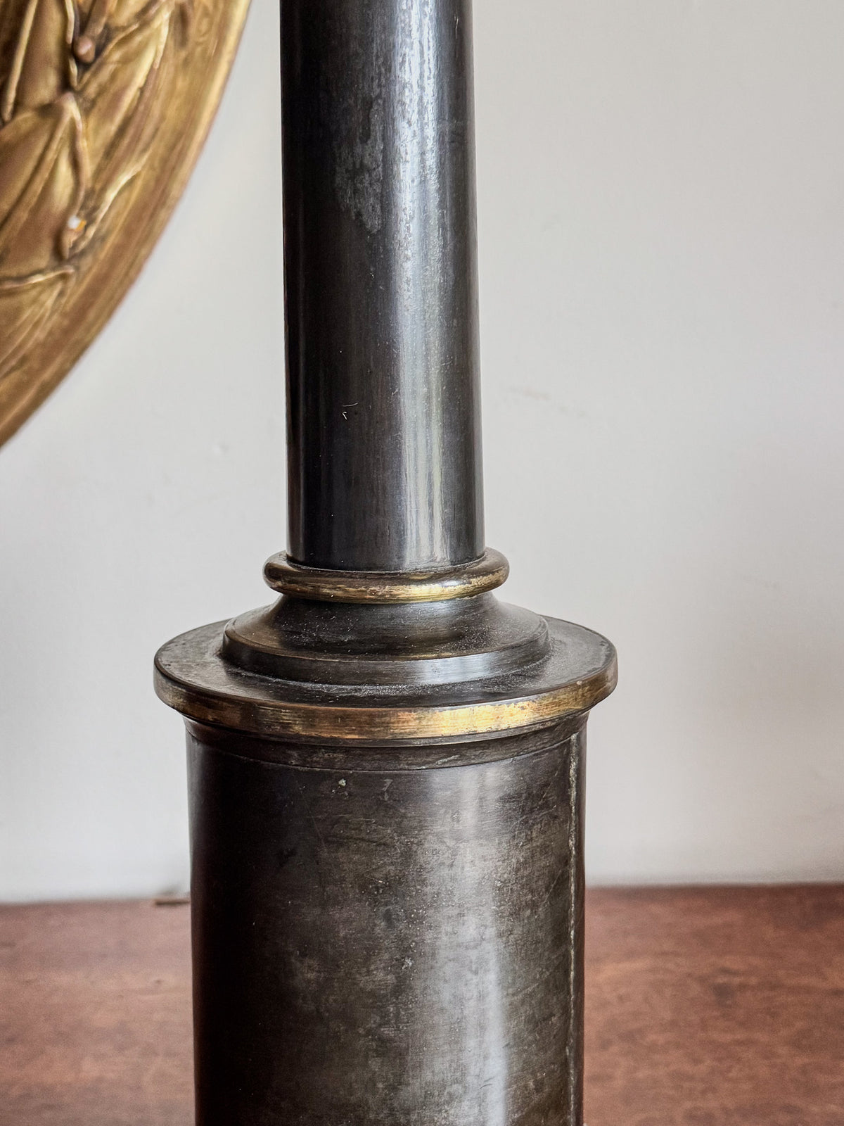 A Mid 19th Century Bronze Lamp