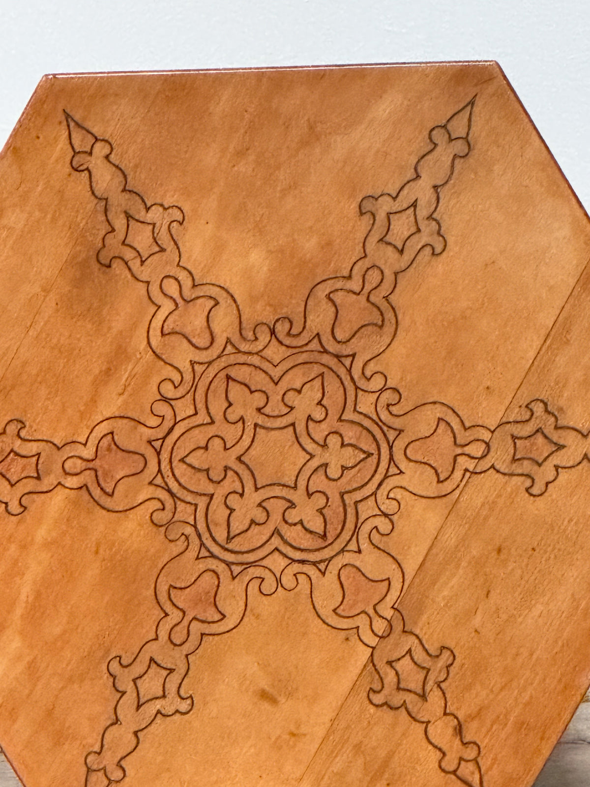 An Early 20th Century Moorish Pokerwork Table