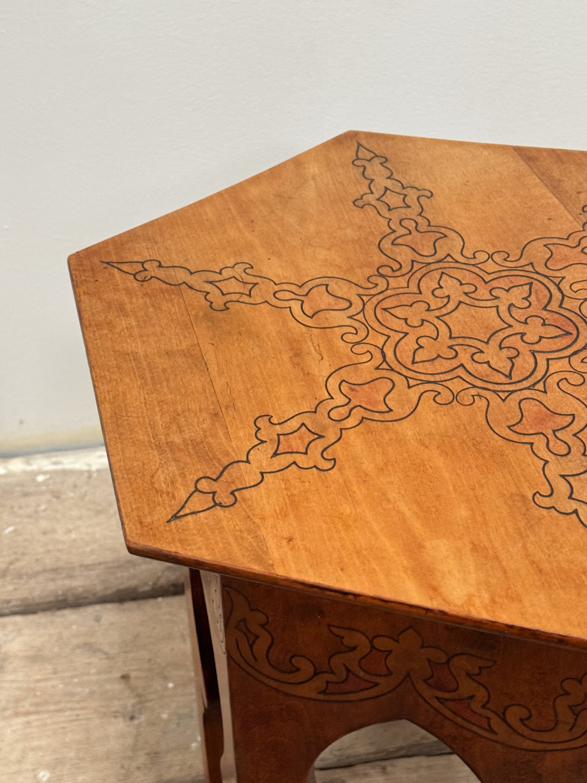 An Early 20th Century Moorish Pokerwork Table