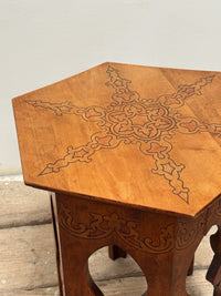 An Early 20th Century Moorish Pokerwork Table