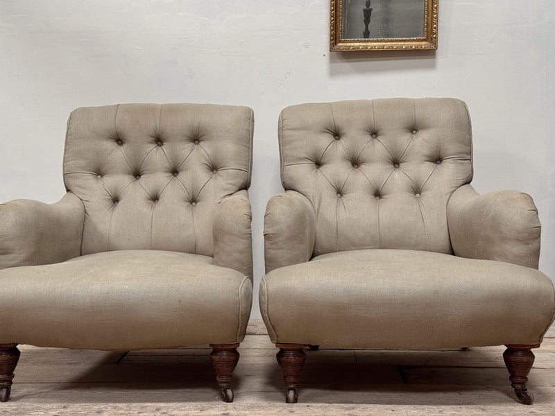 A Pair of Late 19th Century Armchairs