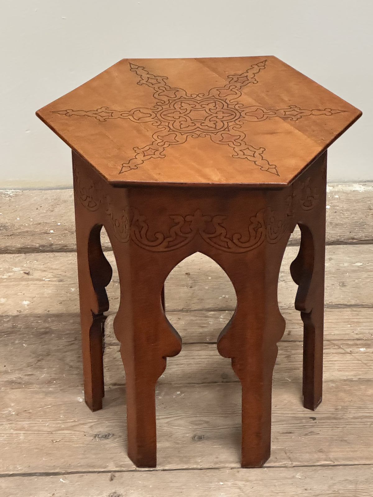 An Early 20th Century Moorish Pokerwork Table