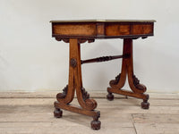 A Regency Pollard Oak Writing Table