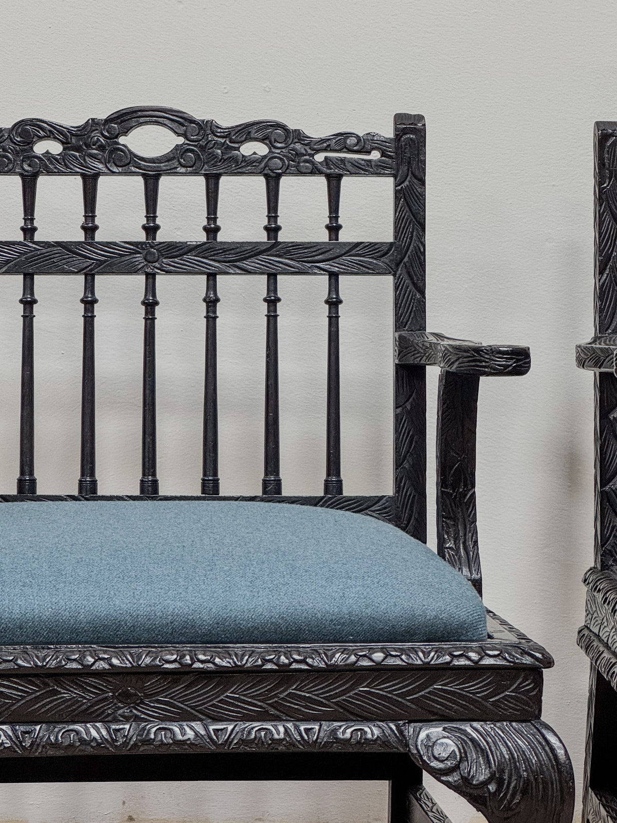 A Pair of 19th Century Anglo Indian Low Chairs