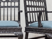 A Pair of 19th Century Anglo Indian Low Chairs