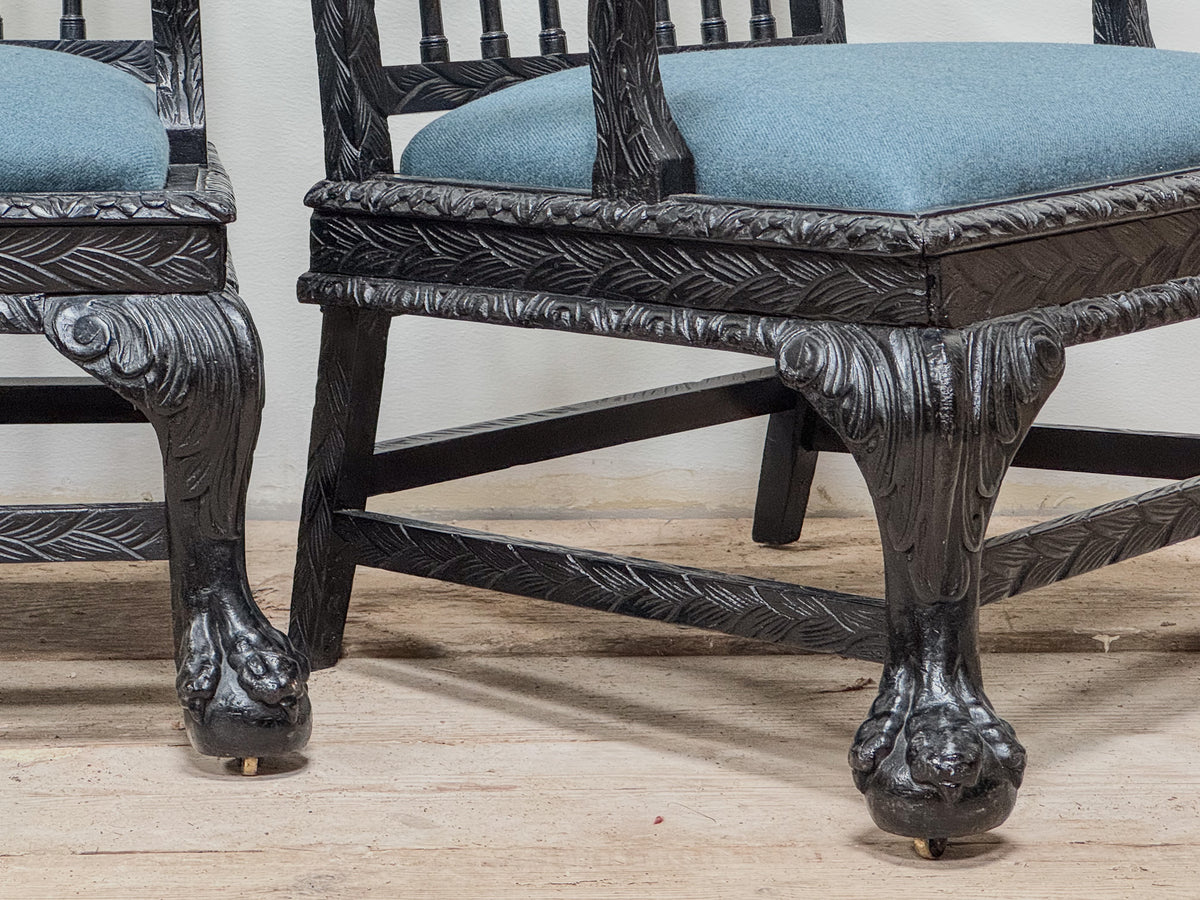 A Pair of 19th Century Anglo Indian Low Chairs