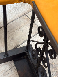 An Early 20th Century Wrought Iron Club Fender