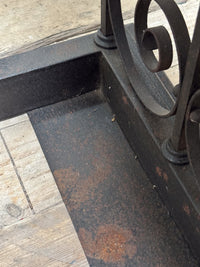 An Early 20th Century Wrought Iron Club Fender