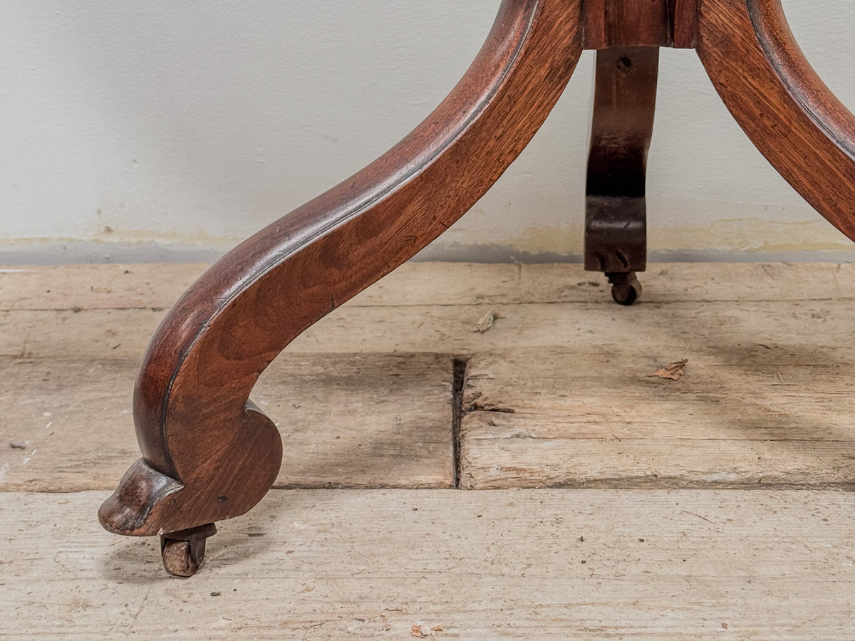 A George III Mahogany Centre Table with Cluster Column