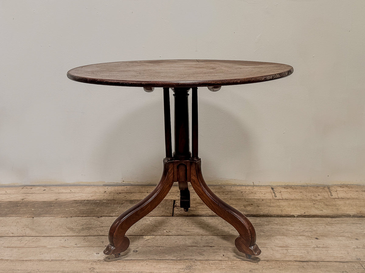 A George III Mahogany Centre Table with Cluster Column