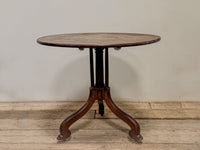 A George III Mahogany Centre Table with Cluster Column