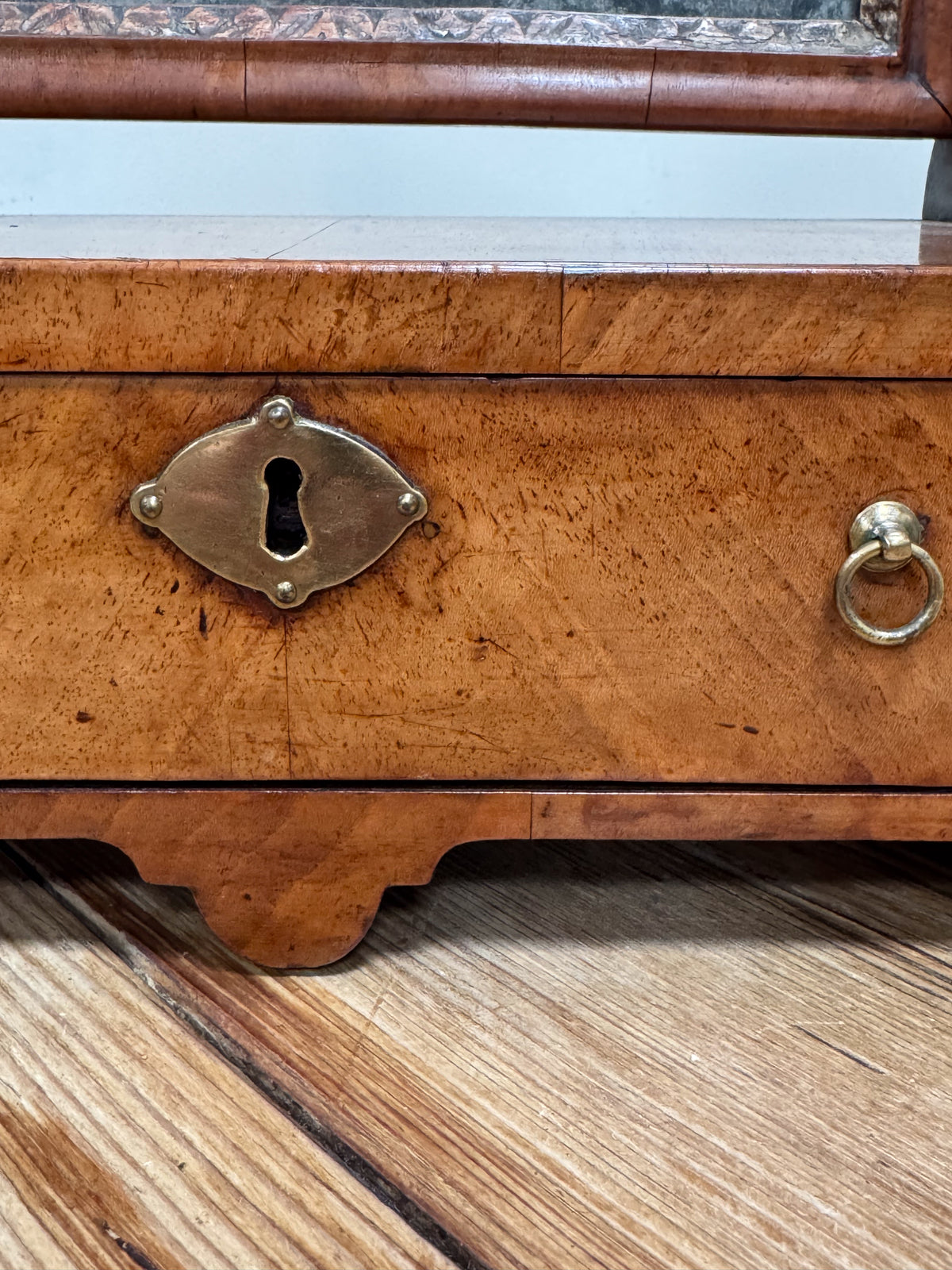 An Early George III Walnut Dressing Mirror