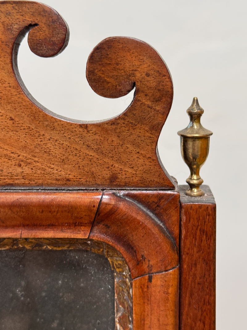 An Early George III Walnut Dressing Mirror