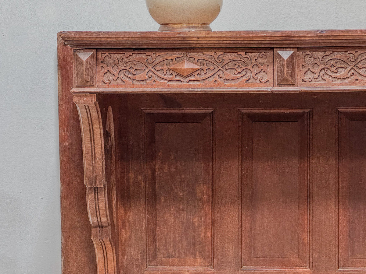 A Mid 19th Century Oak Gothic Revival Console Table