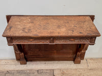 A Mid 19th Century Oak Gothic Revival Console Table