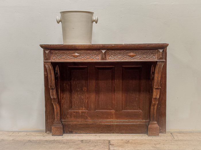 A Mid 19th Century Oak Gothic Revival Console Table