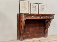 A Mid 19th Century Oak Gothic Revival Console Table