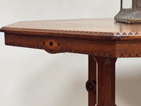 A Late 19th Century Oak Centre Table in the manner of Bruce Talbert (1838-1881)