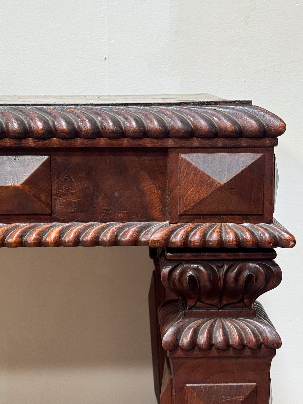 A George IV Oak Library Table in the manner of Richard Bridgens (1786-1846)