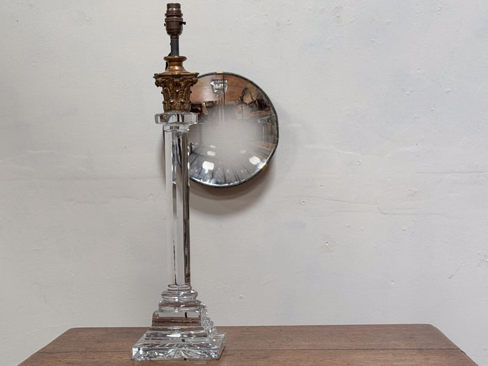 An Early 20th Century Cut Glass Lamp