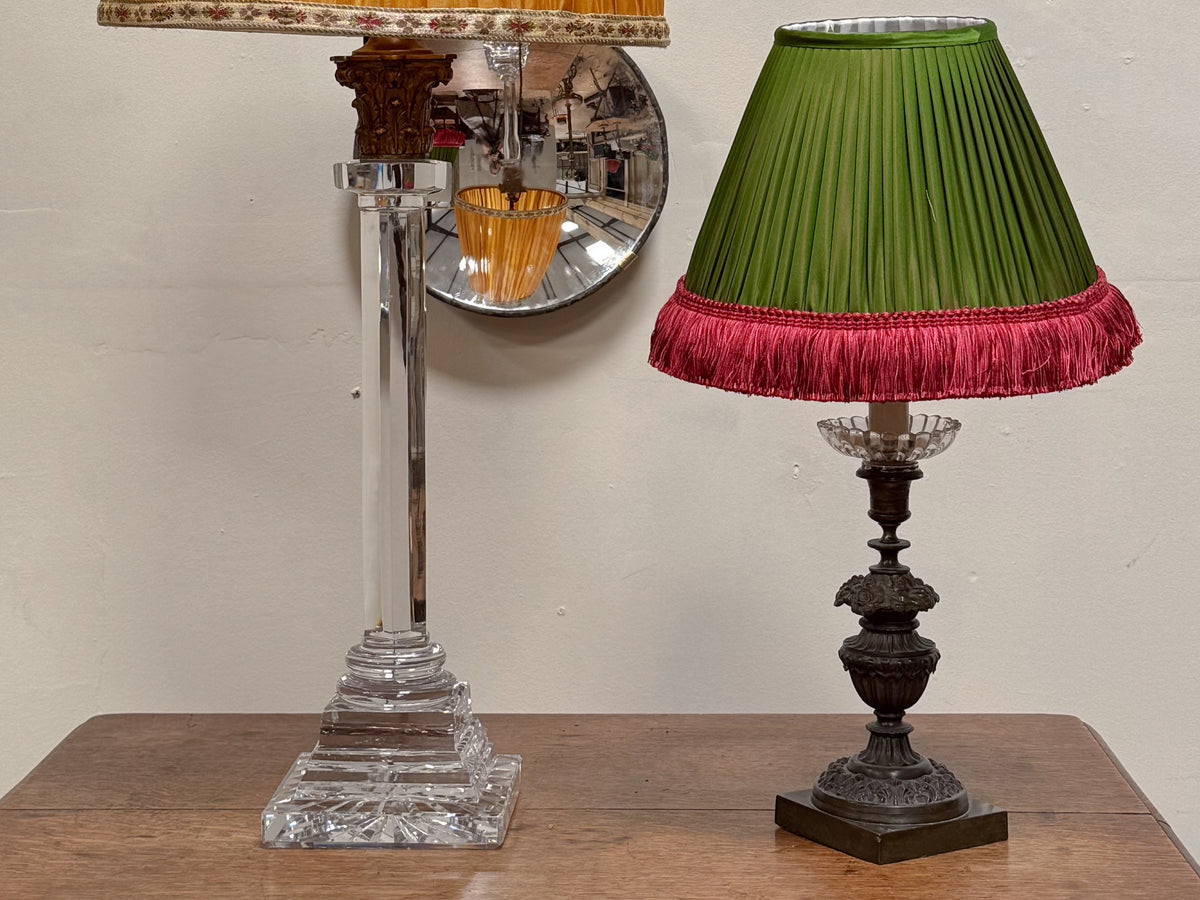 Bespoke Silk Empire Lampshade in Green