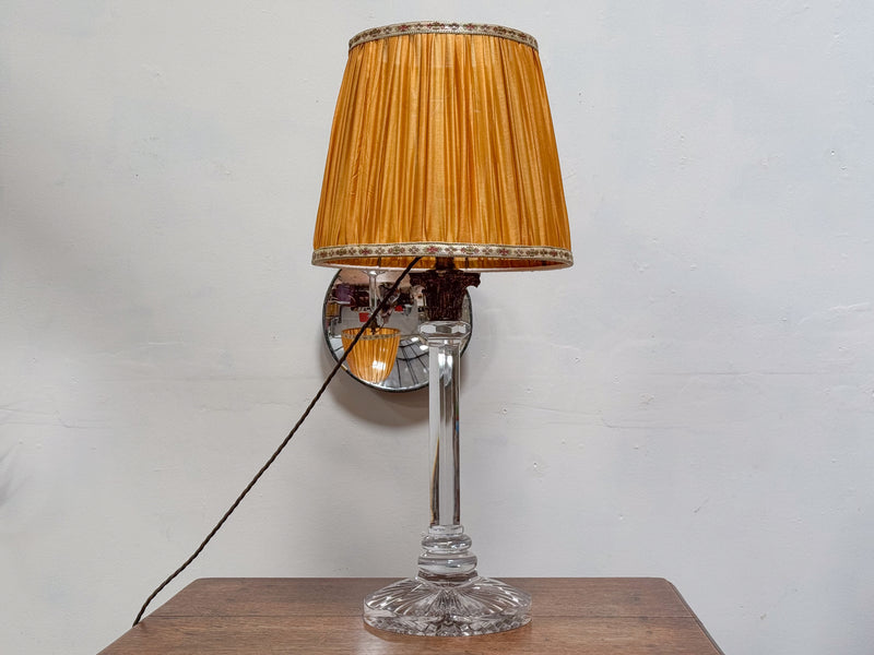 A Late 19th Century Cut Glass Lamp Base