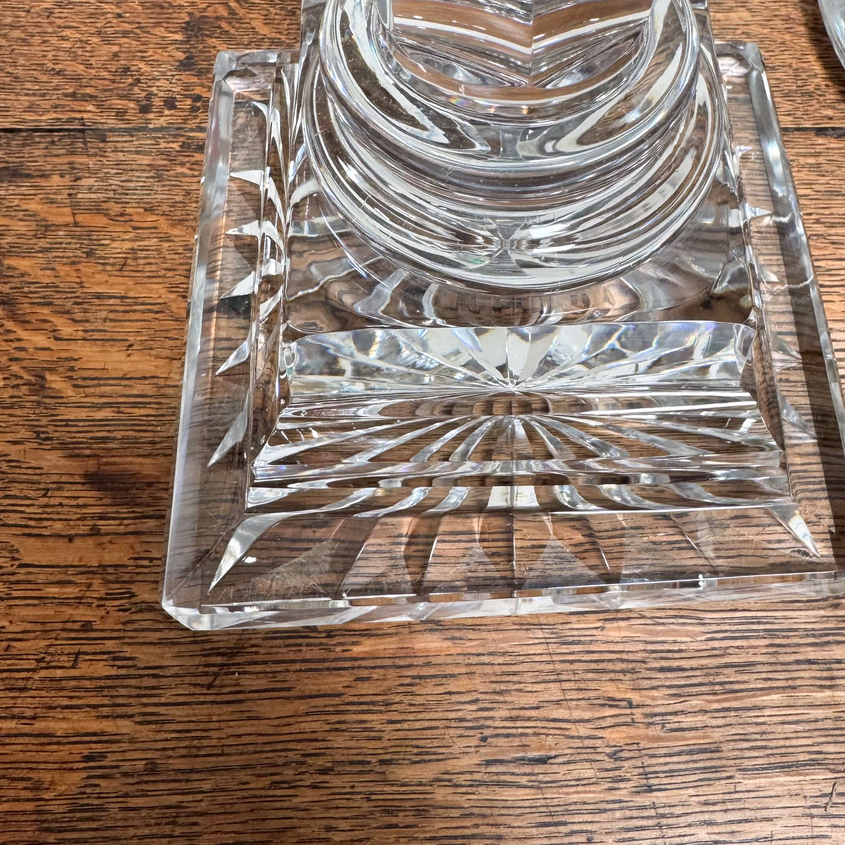 An Early 20th Century Cut Glass Lamp