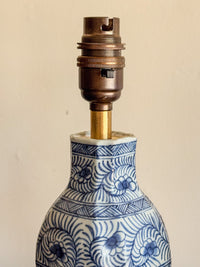 A Pair of 19th Century Delft Vase Lamps