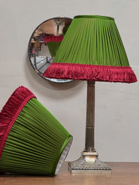 Bespoke Silk Empire Lampshade in Green