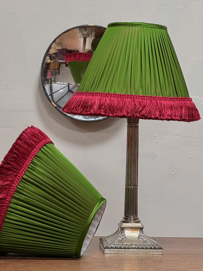 Bespoke Silk Empire Lampshade in Green