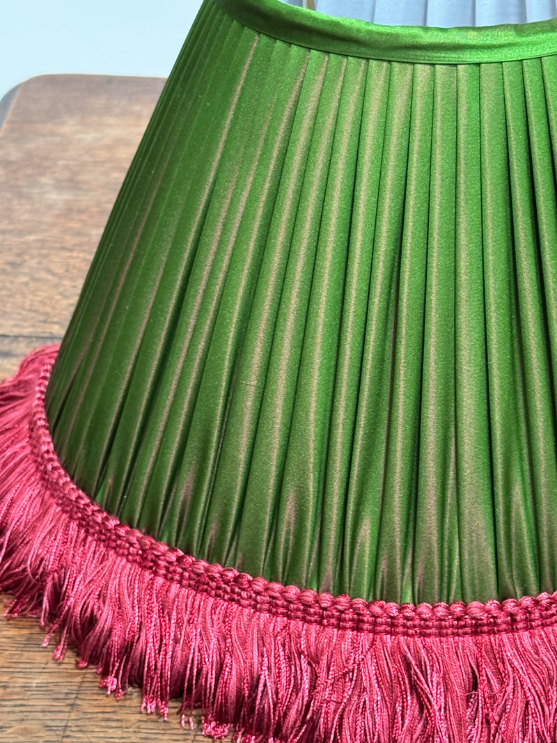 Bespoke Silk Empire Lampshade in Green