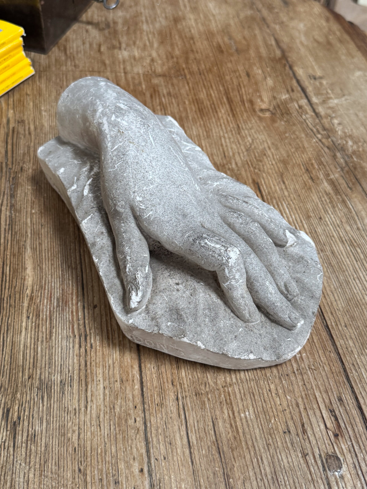 A 19th Century Plaster Study of a Female Hand by Domenico Brucciani (1815-1880)
