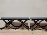 A Pair of Early 20th Century Ceylonese Ebony Stools
