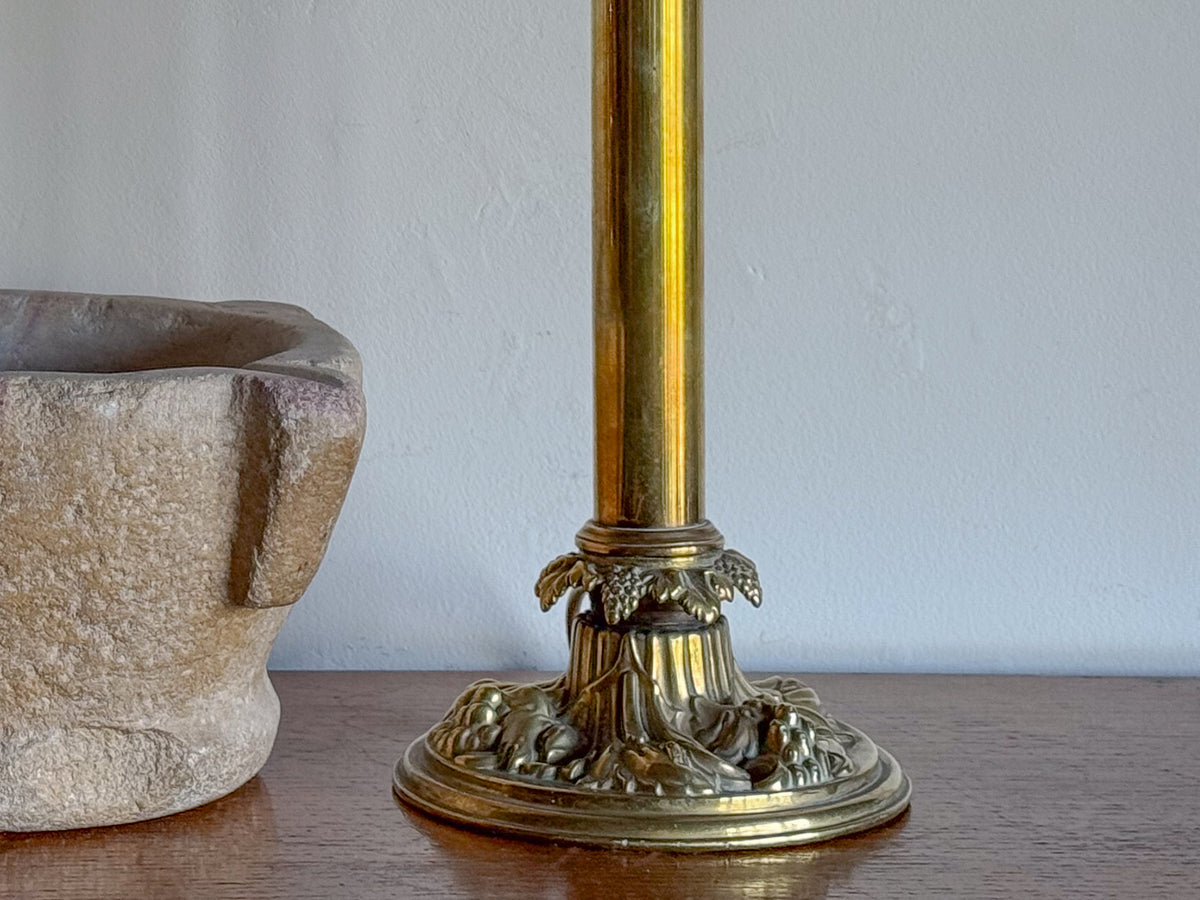 A Mid 19th Century Brass Lamp by H & J Gardner