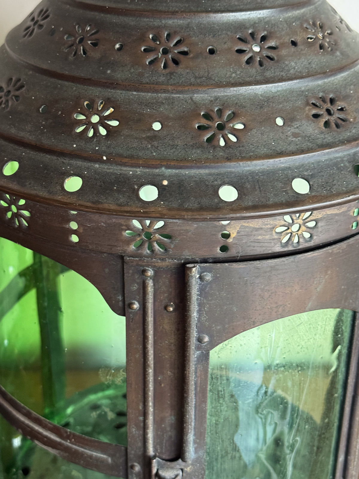 An Arts & Crafts Brass Lantern