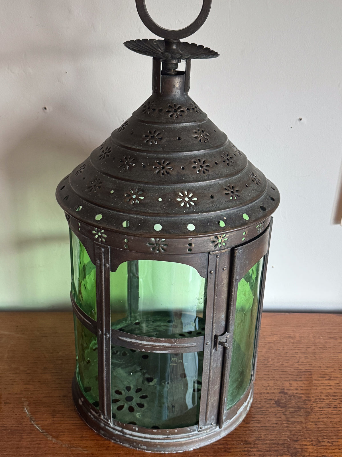 An Arts & Crafts Brass Lantern