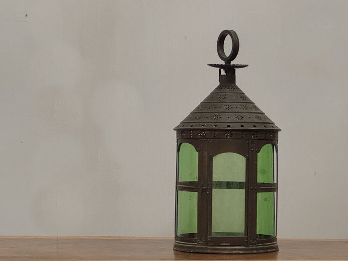An Arts & Crafts Brass Lantern