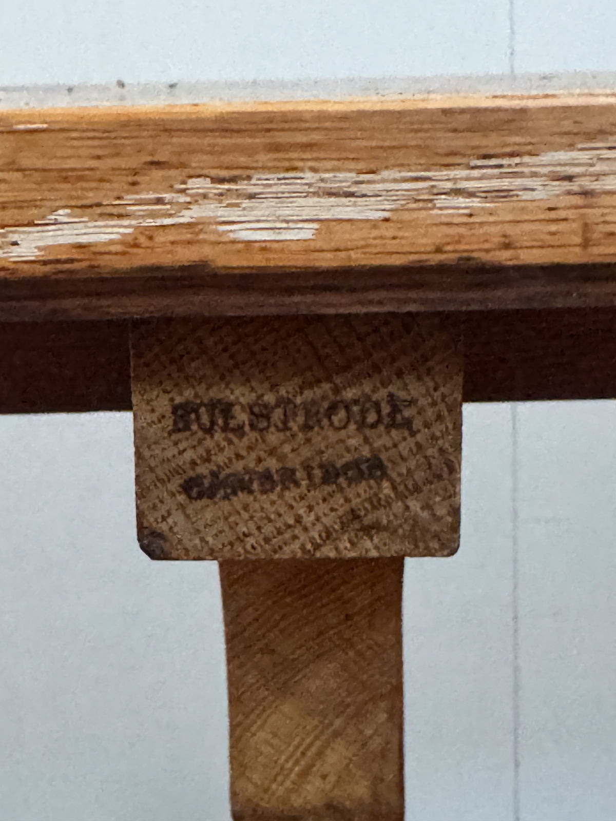 A Late 19th Century Oak & Burr Elm Refectory Table by Bulstrode of Cambridge