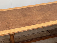 A Late 19th Century Oak & Burr Elm Refectory Table by Bulstrode of Cambridge