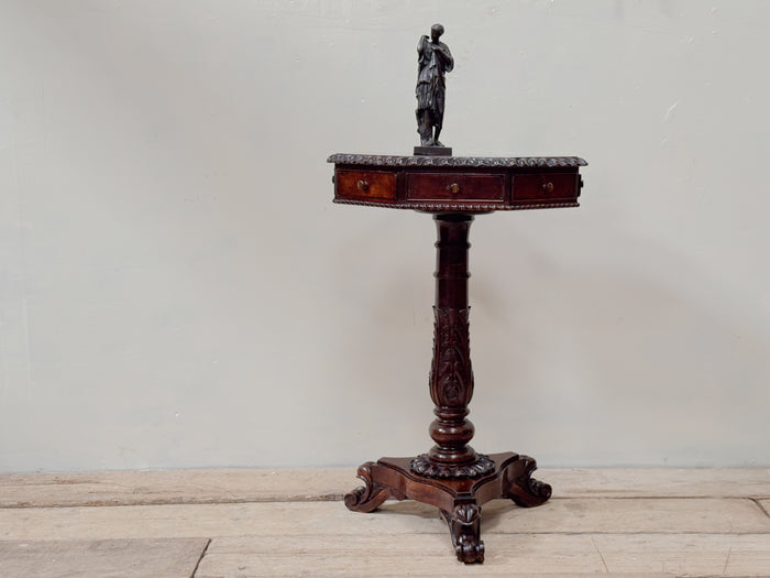 A Mid 19th Century Anglo Indian Padouk Drum Table