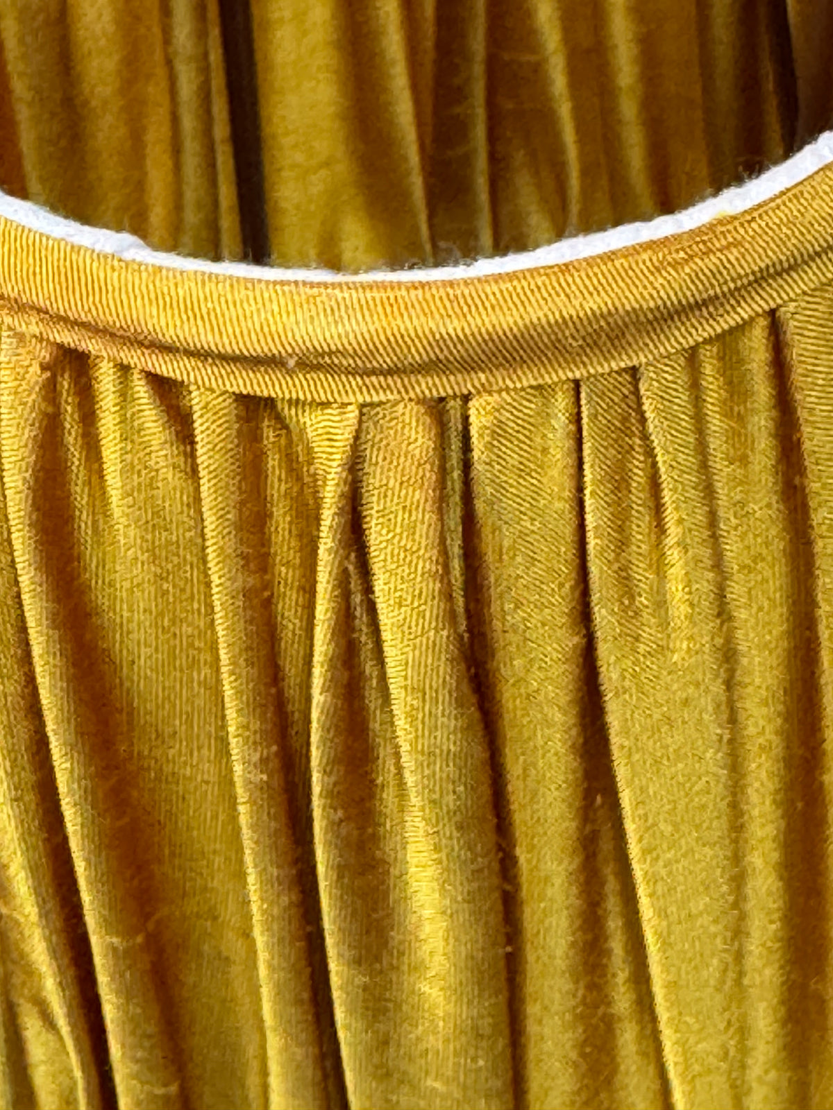 Bespoke Straight Empire Small Lampshade in Saffron Shot Silk