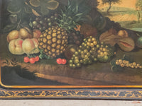 A Regency Papier Mâché Painted Tray