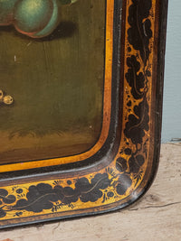 A Regency Papier Mâché Painted Tray