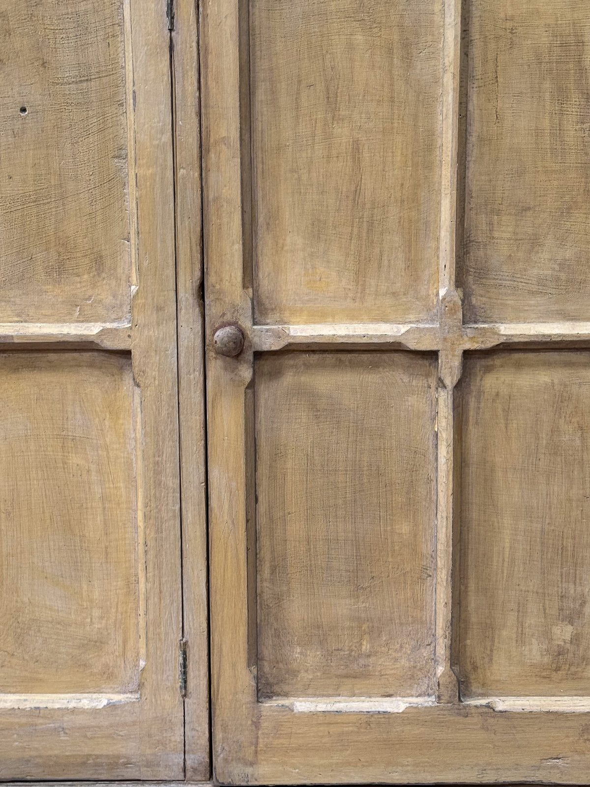A Mid 19th Century Painted Pine Cupboard