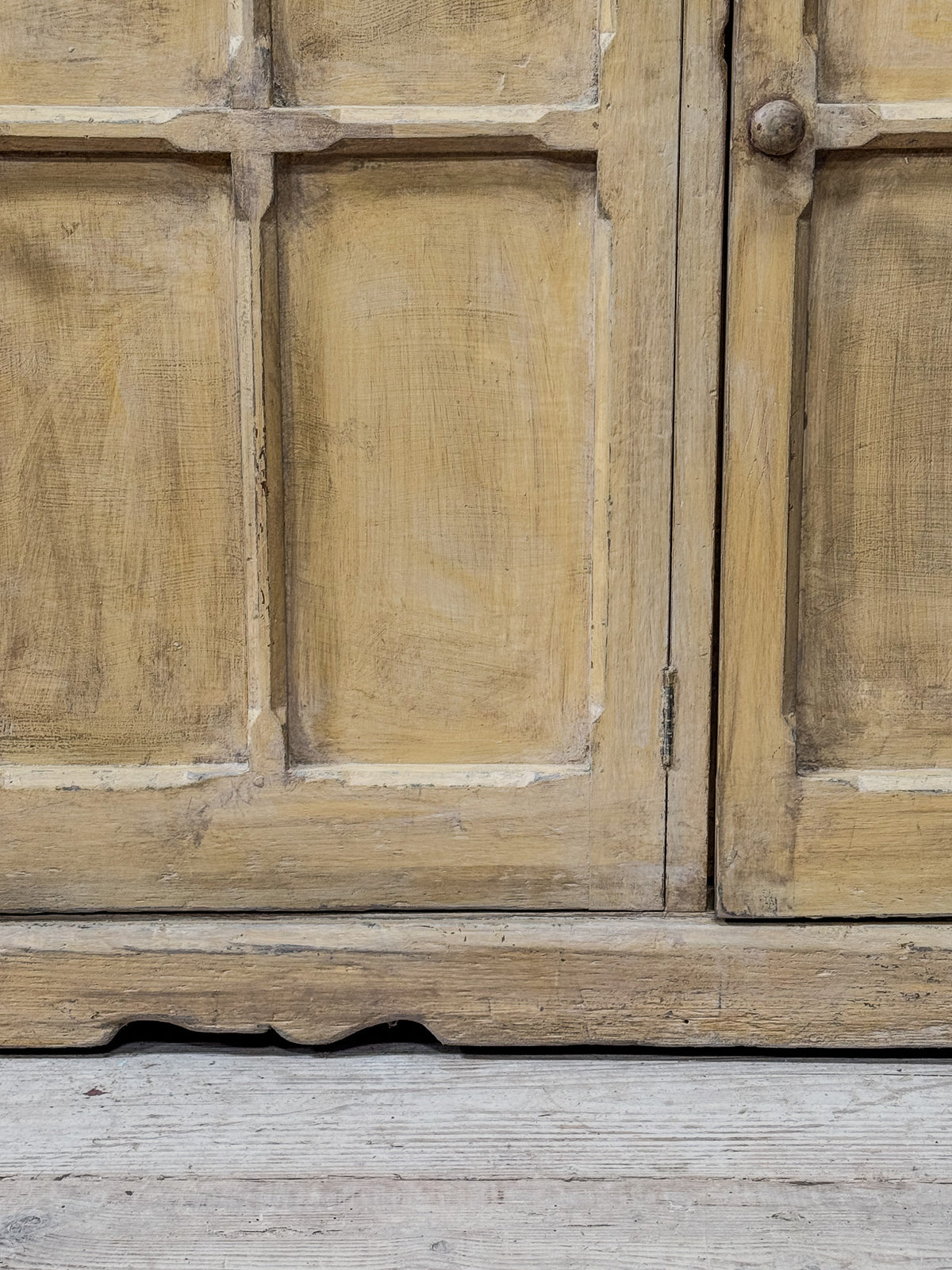 A Mid 19th Century Painted Pine Cupboard