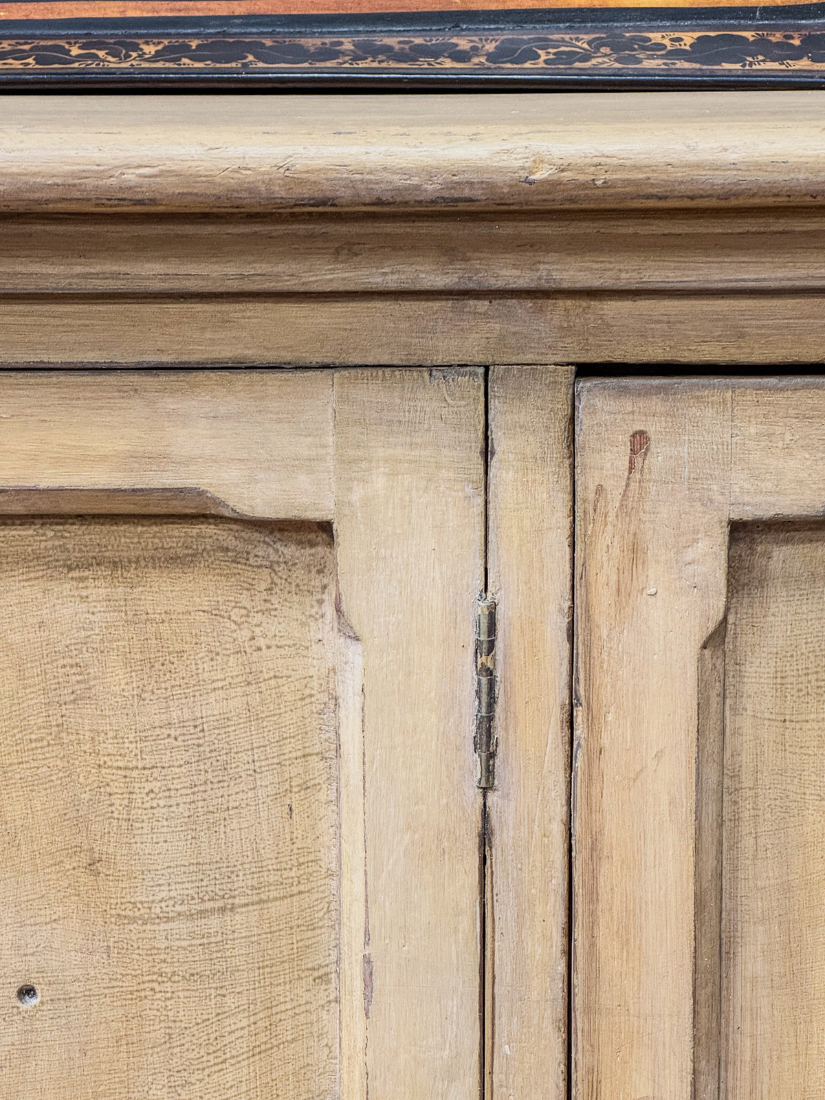 A Mid 19th Century Painted Pine Cupboard
