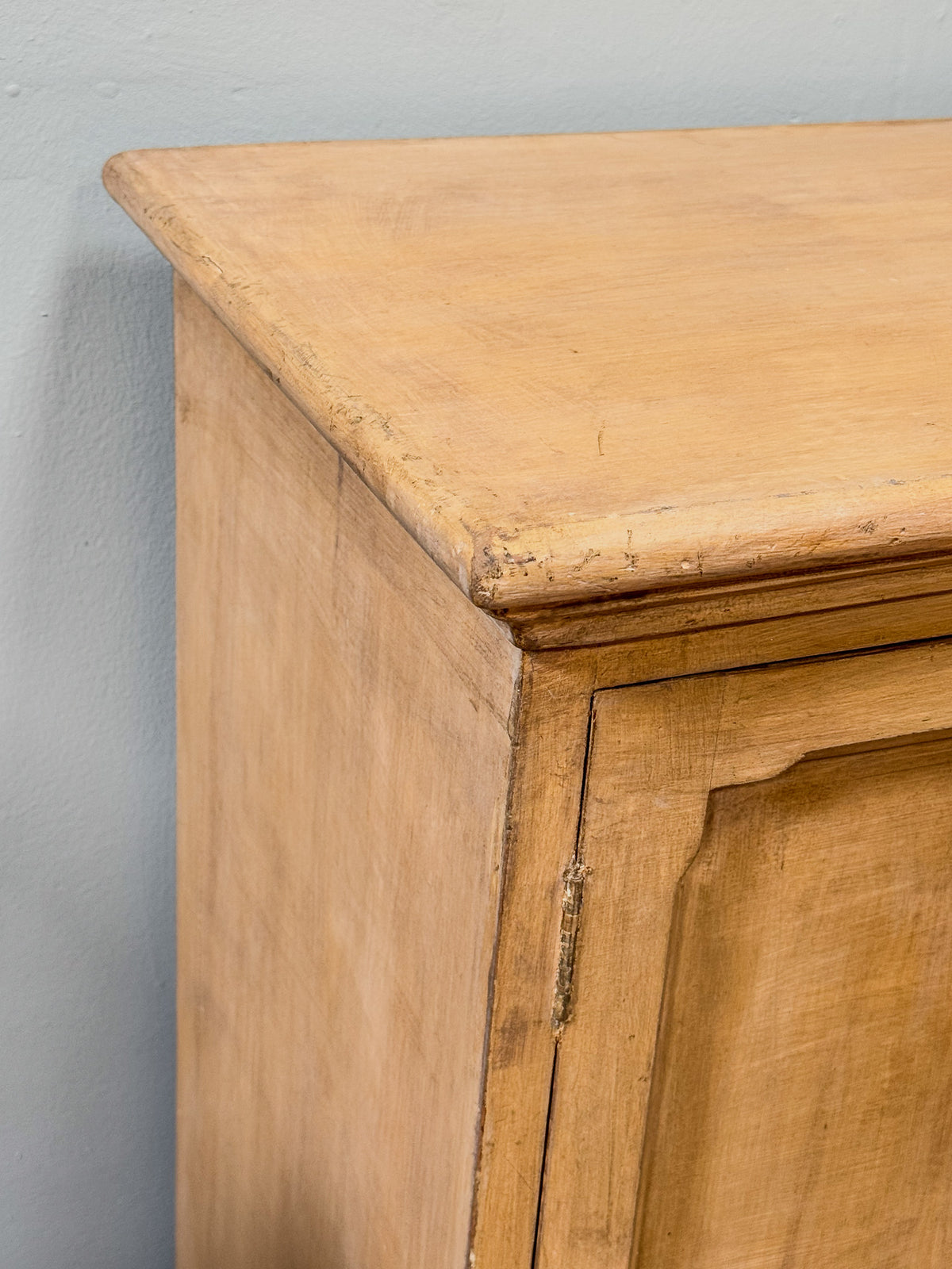 A Mid 19th Century Painted Pine Cupboard
