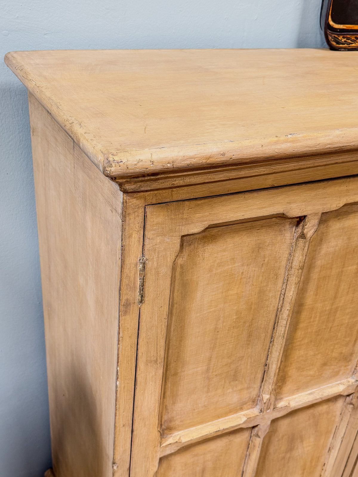 A Mid 19th Century Painted Pine Cupboard