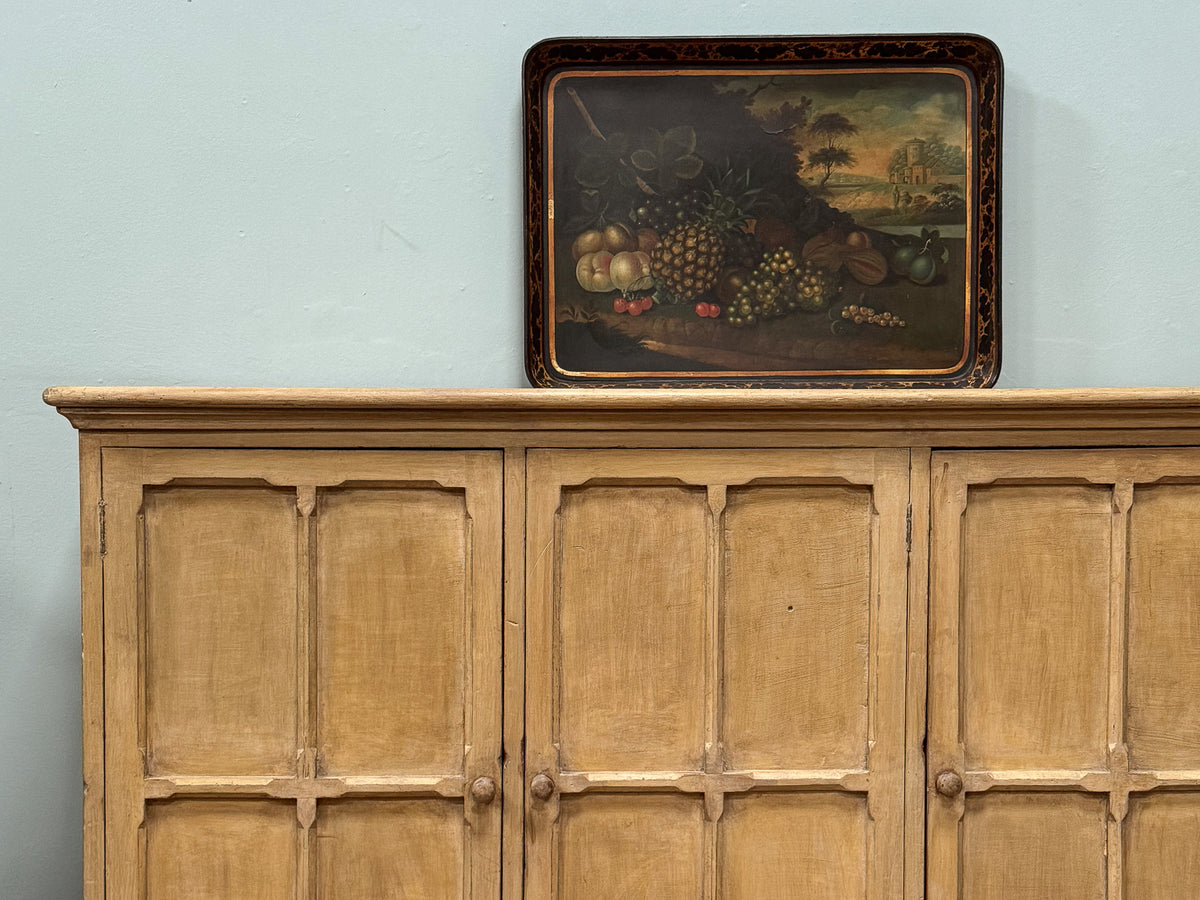 A Mid 19th Century Painted Pine Cupboard