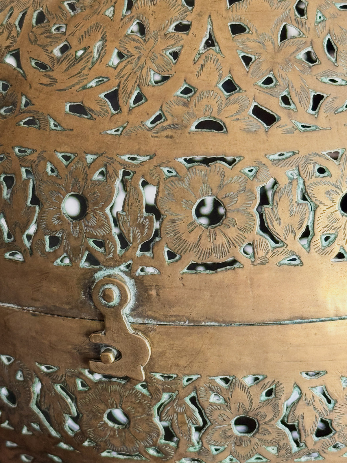 A Late 19th Century Indian Brass Shadow Ball